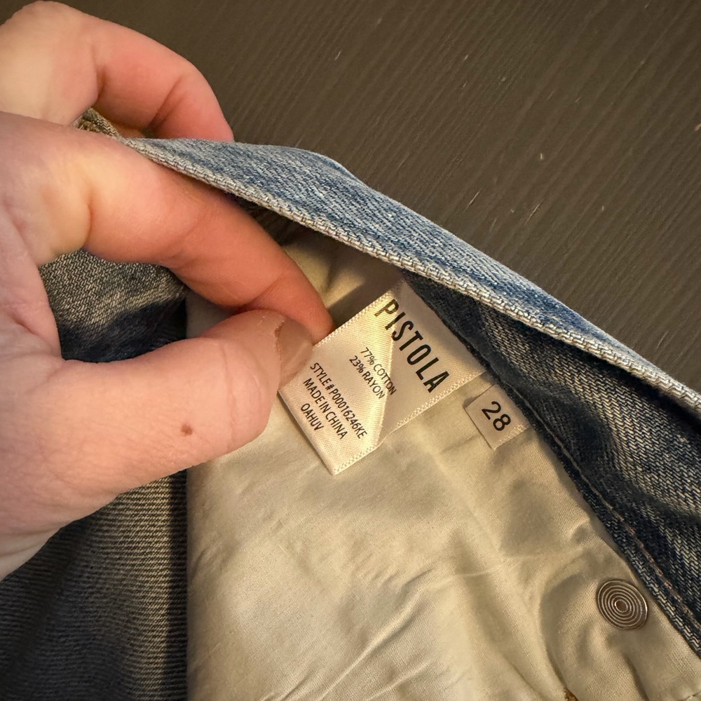Pistola Loretta High Rise Wide Leg Jeans - Picture 7 of 10